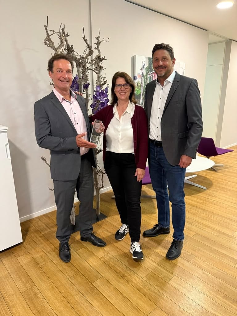 Award mit Peter Winterstein, Silvia Ecker, Tobias Senninger